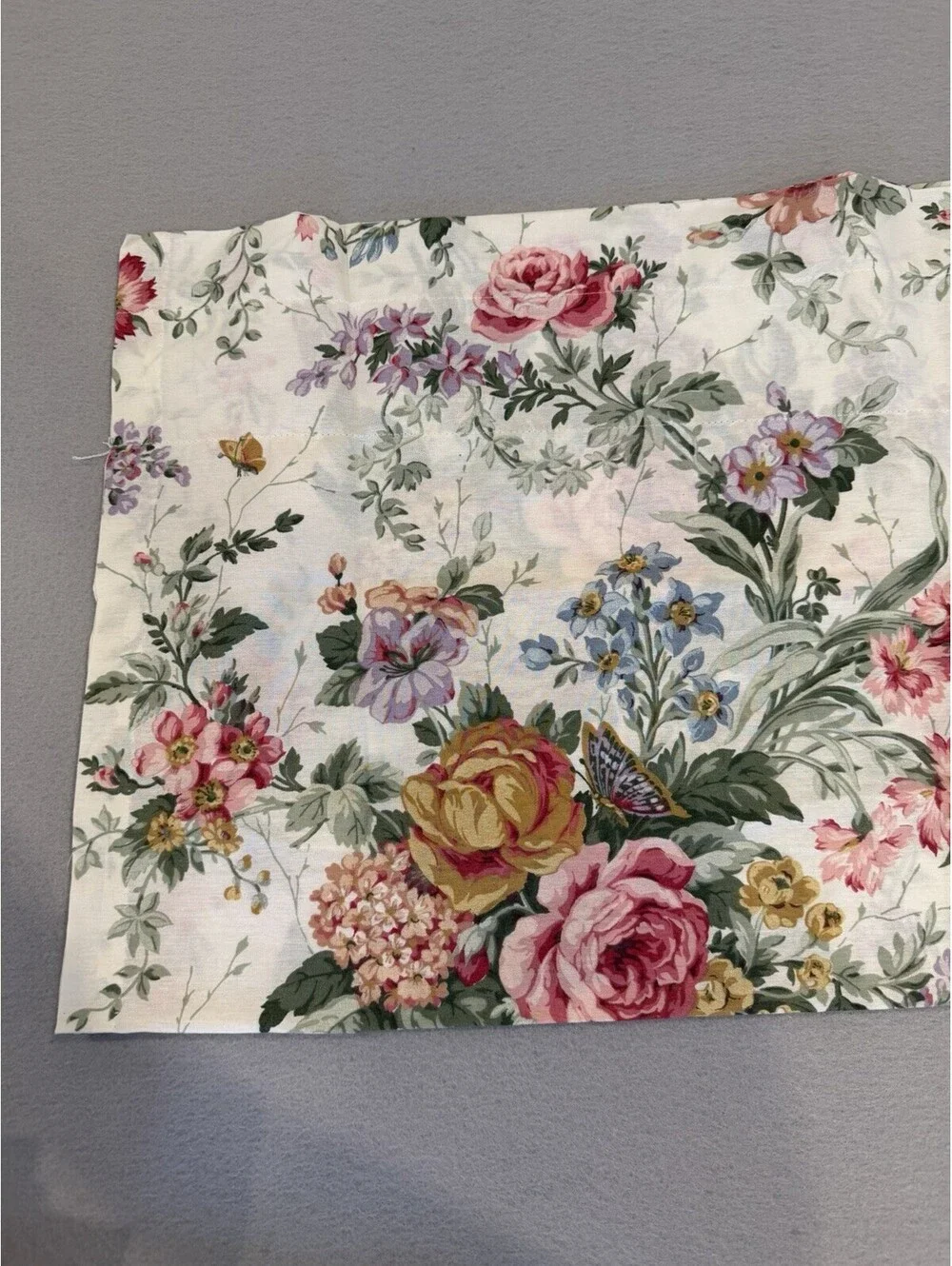 Dan Rivers Set Of 2 Balloon Valances Floral Cottage Shabby Chic NWT